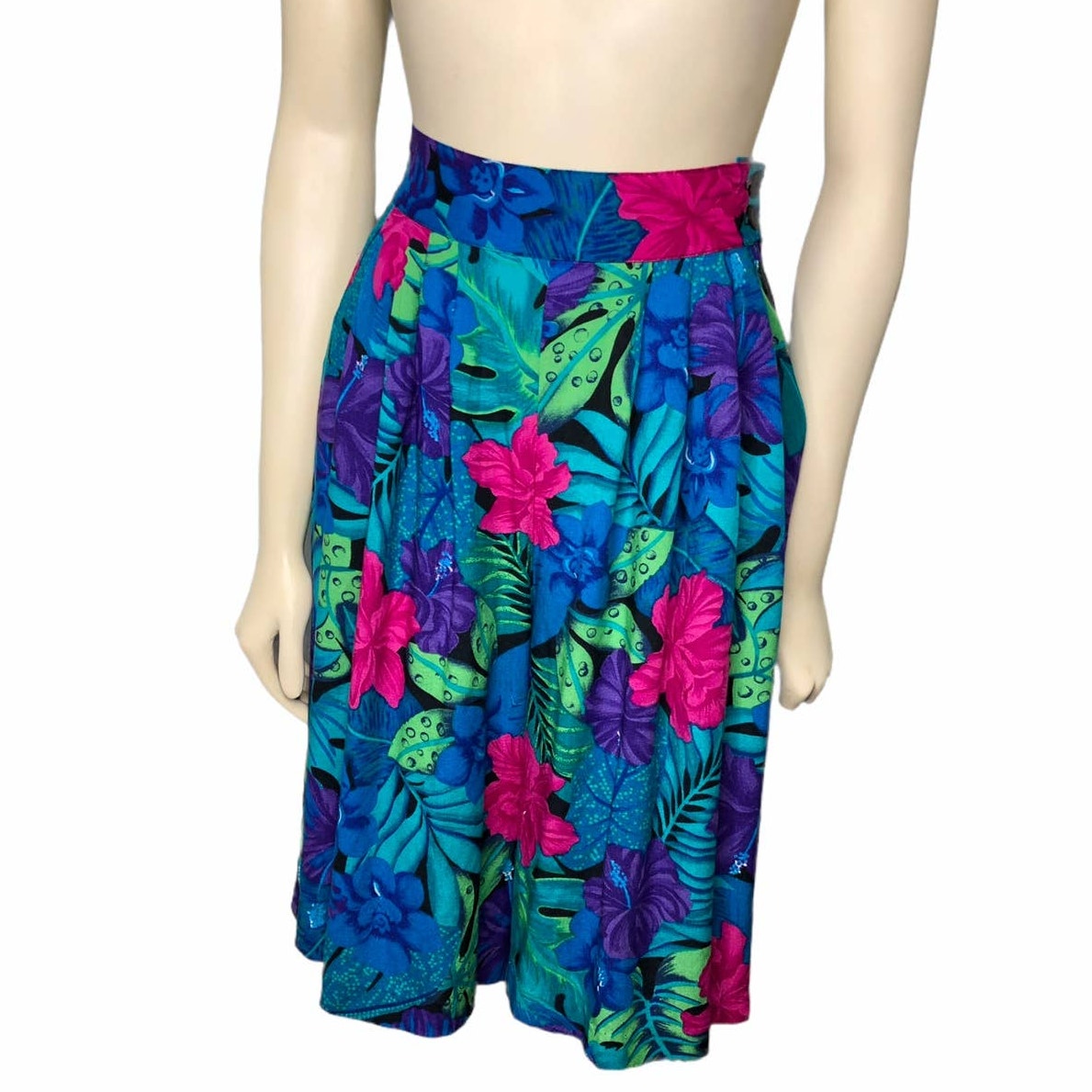 80's/90's Tropical shorts/skirt/Culottes