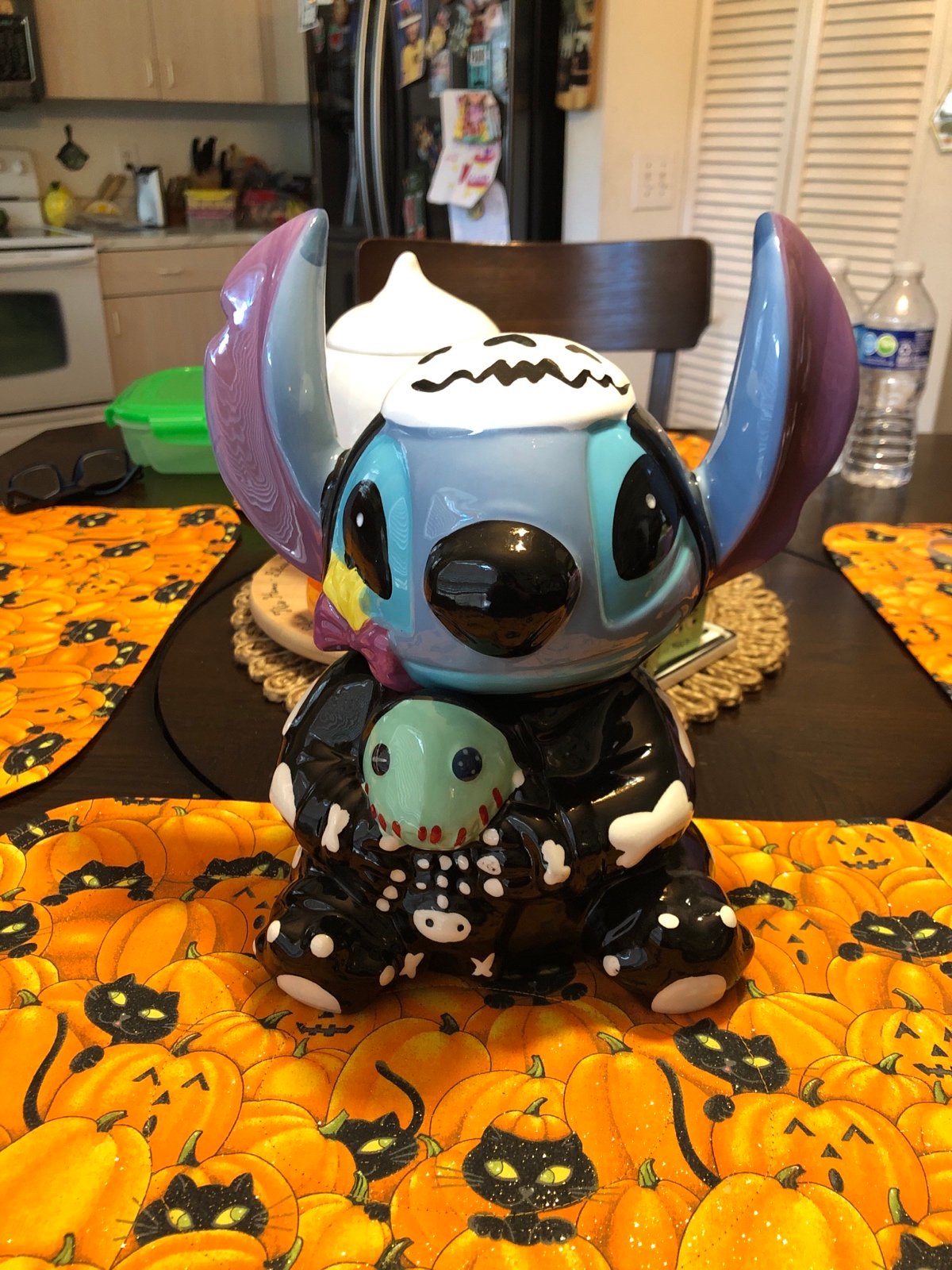 Disney STITCH SKELETON COOKIE JAR