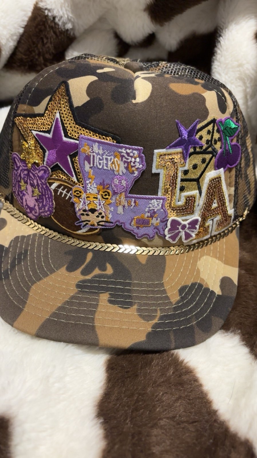 LOUISIANA LSU trucker hat