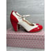 Archie’s Harlow heel red/white size 8