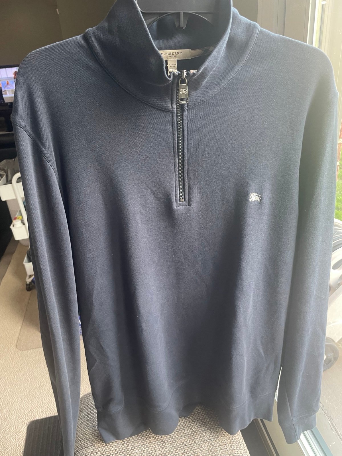 burberry men's quarter zip