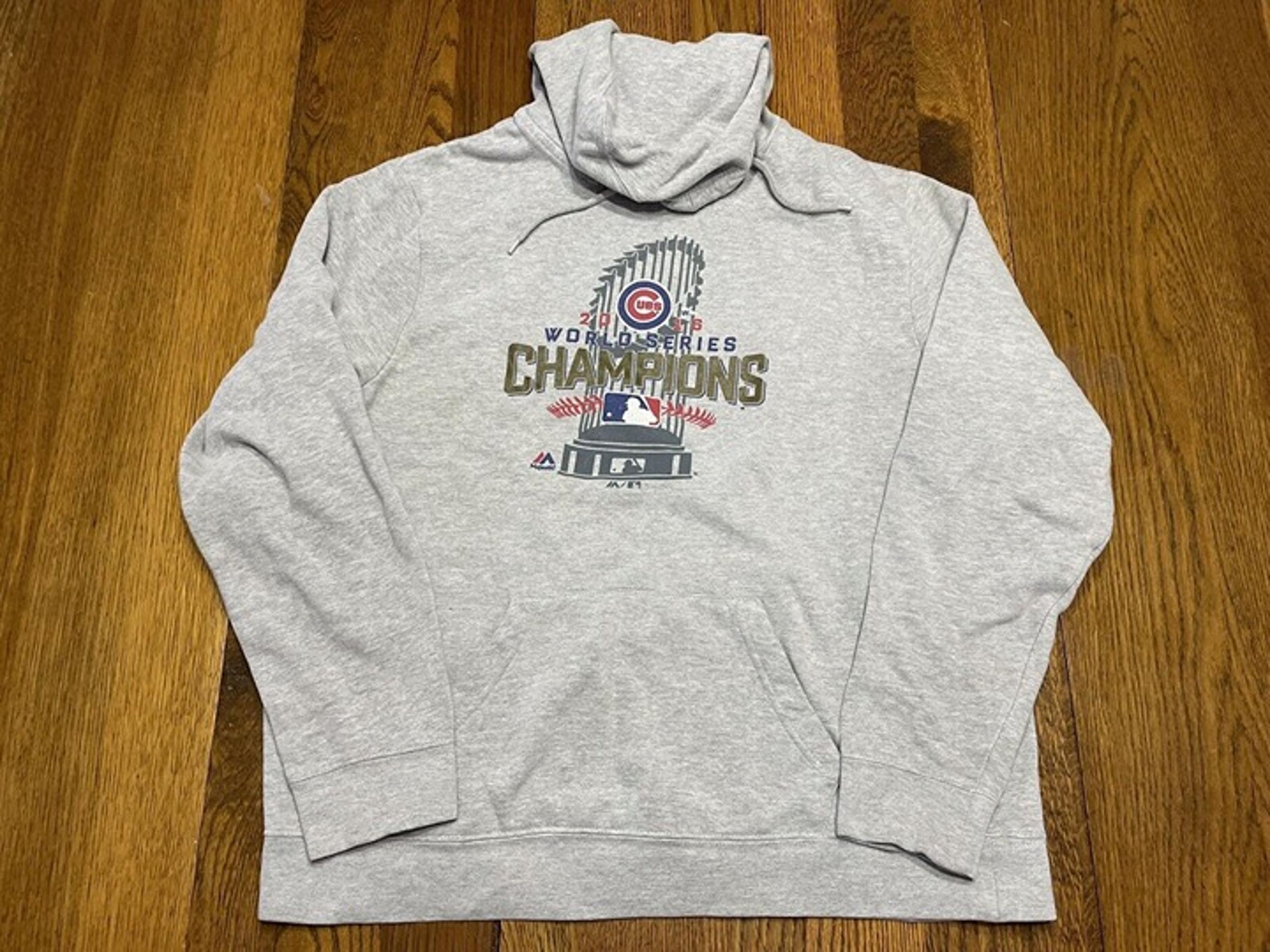 Chicago Cubs Men's 2016 World Series Champs Hoodie Sawn42