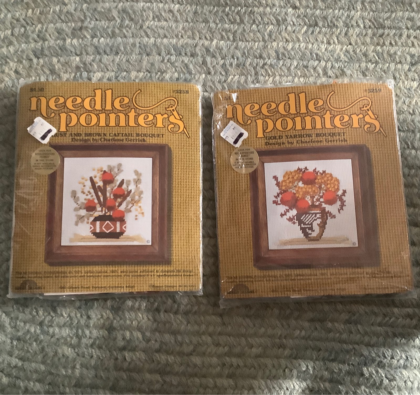 Needlepoint Limited Time Trial Price Sunset Vintage Lots Of Two Kits