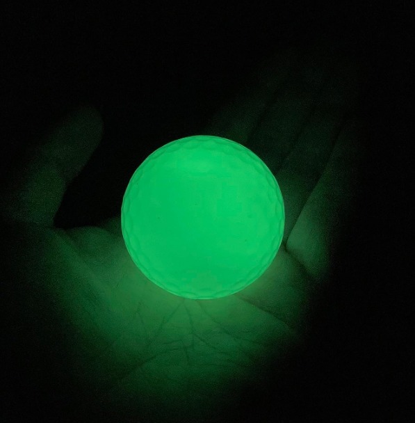 6 pack Glow Golf Balls for Night Sports- Tournament Fluorescent Glow in The Dark