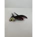 Antique Celluloid Hair Comb - Oxblood Red Cat-O-Nine Tails with Rhinestones