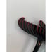 Antique Celluloid Hair Comb - Oxblood Red Cat-O-Nine Tails with Rhinestones