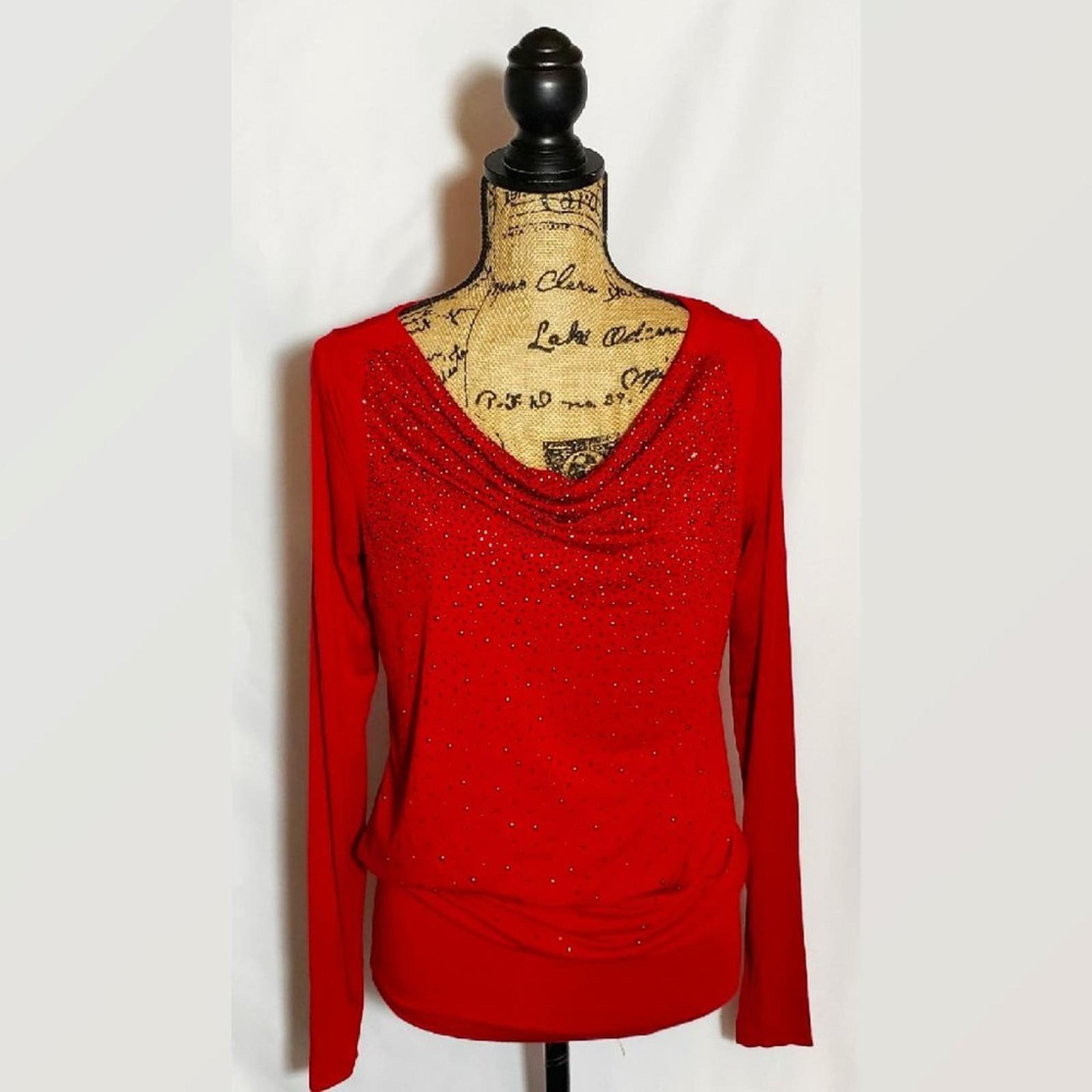 I jeans by Buffalo Claret Studded Longsleeve Top S NWOT