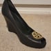 Tory Burch Aurelia Peep Toe Wedge Pumps Heels Size 7.5