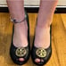 Tory Burch Aurelia Peep Toe Wedge Pumps Heels Size 7.5
