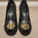 Tory Burch Aurelia Peep Toe Wedge Pumps Heels Size 7.5