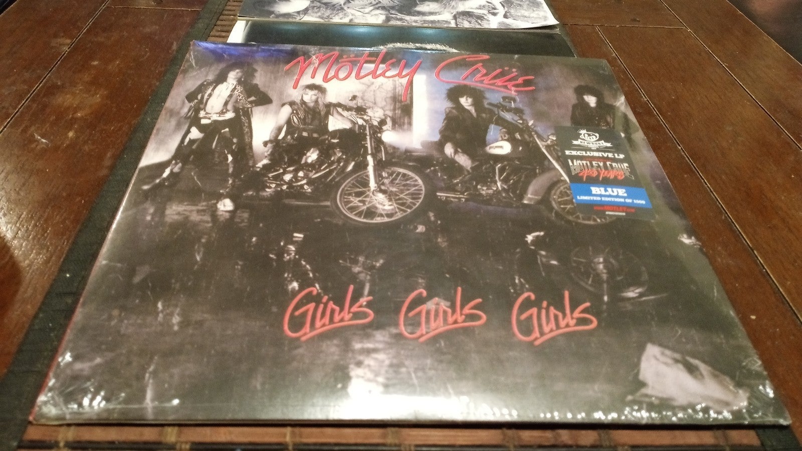 Motley Crue Girls, Girls, Girls blue vinyl exclusive