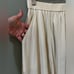 J.W Anderson linen blend asymmetrical lined skirt size small