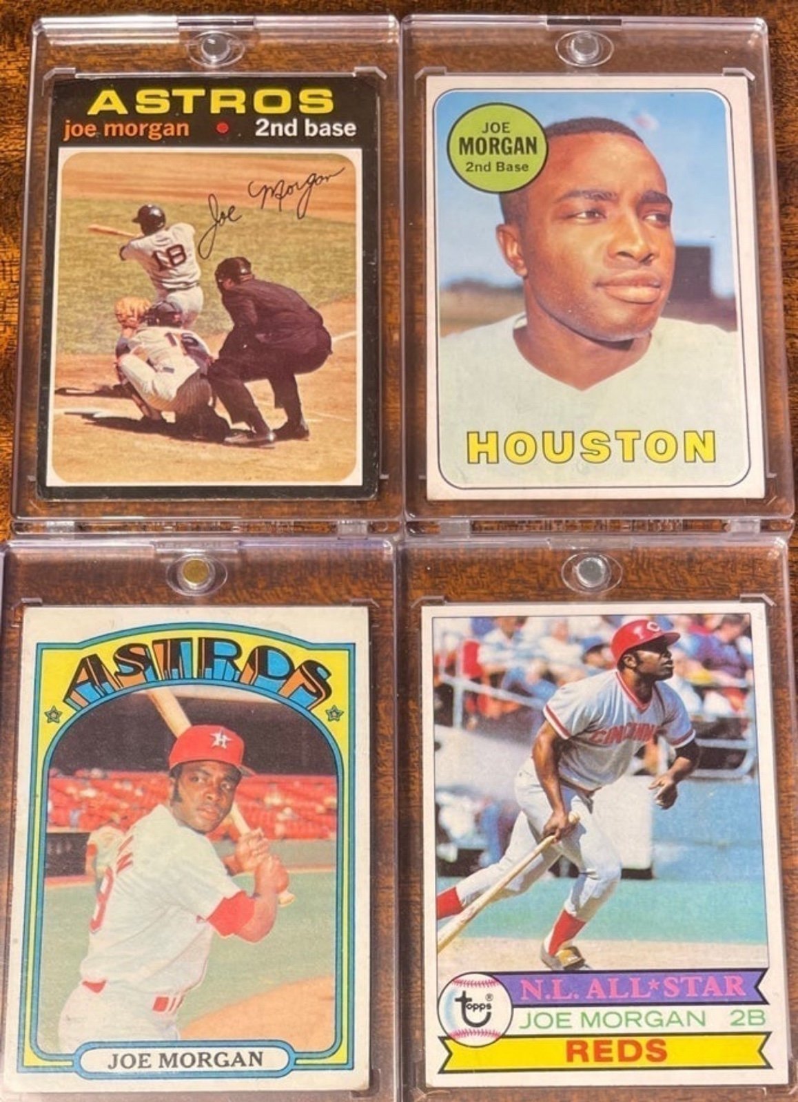 1969 1971 1972 1979 TOPPS BASEBALL CARD #20 35 132 265 JOE MORGAN MLB HOF LOT