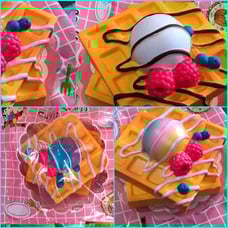 JUMBO Double stack Waffle Squishy-3pcs