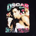 Vtg Oscar De La Hoya Shirt Men's XL Black WBC Boxing Champion 90s Rap Tee AOP