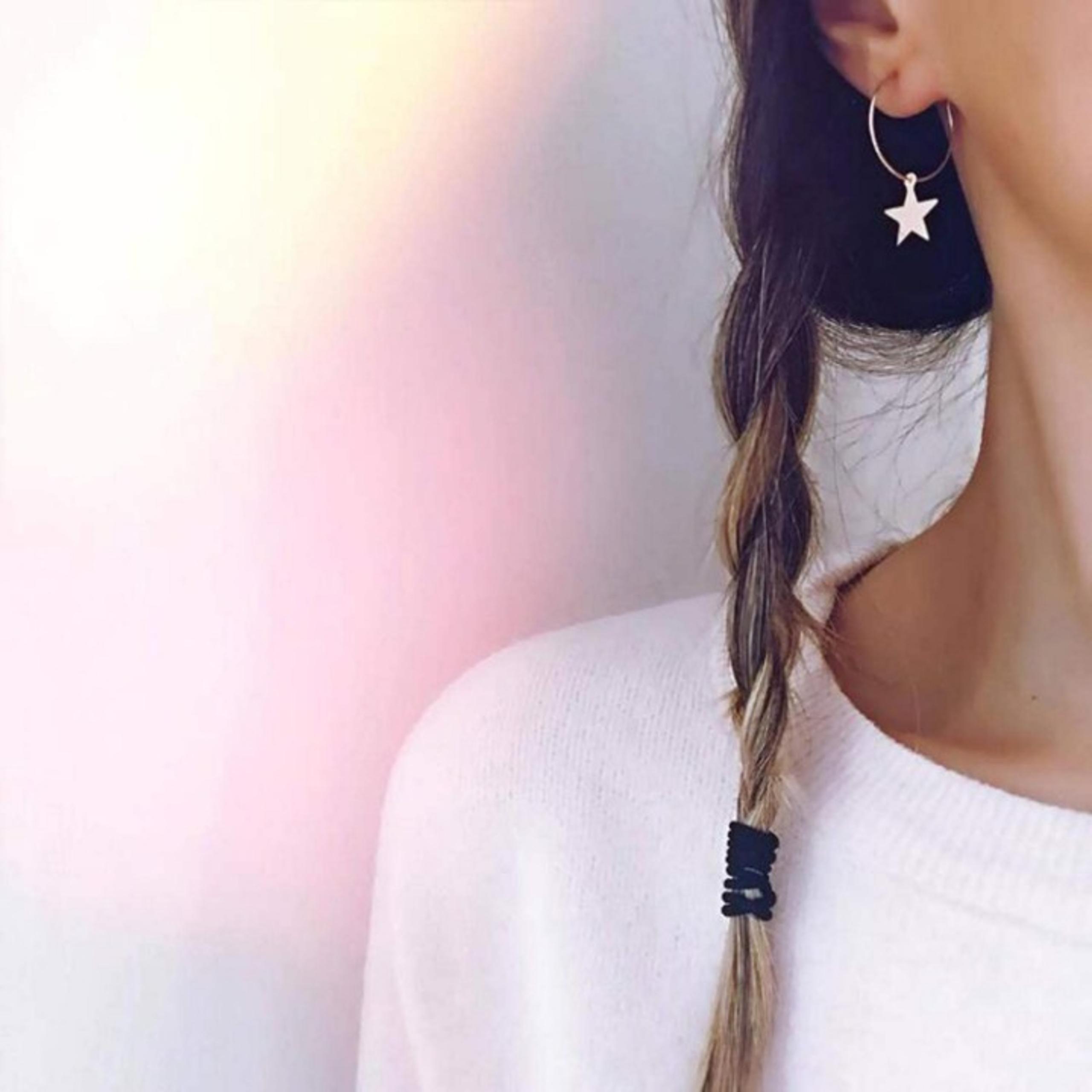 Star Hoop Earrings