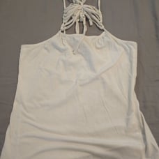 Vintage See by Chloe White Halter Top