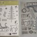 Stampin' Up! Cling Stamps Santa's Sleigh & Framelits Dies Holiday RETIRED