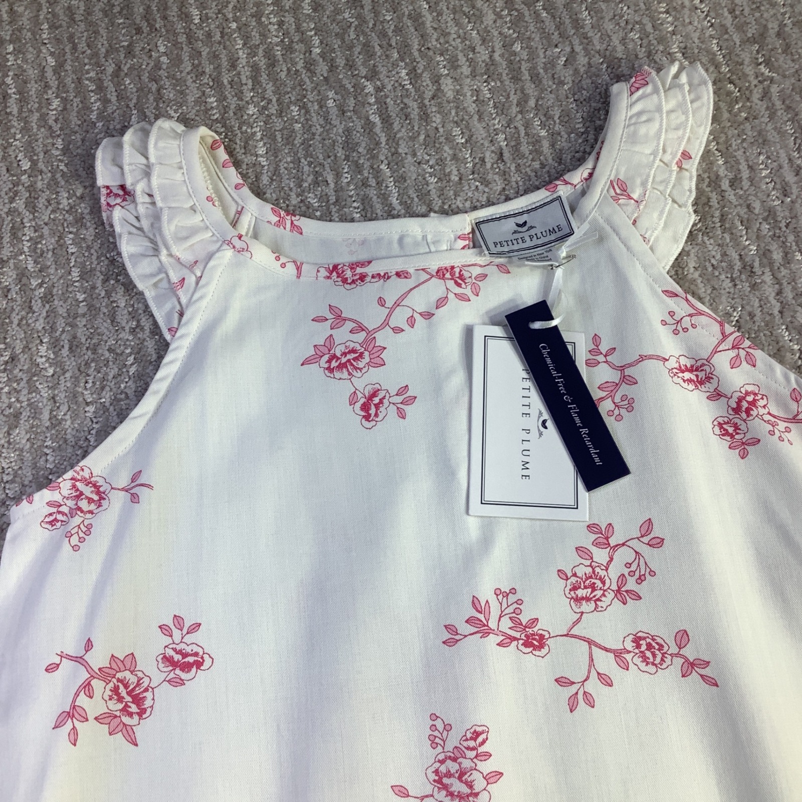 Petite Plume Girls English Rose Floral Amelie Nightgown Dress Size 10 NWT