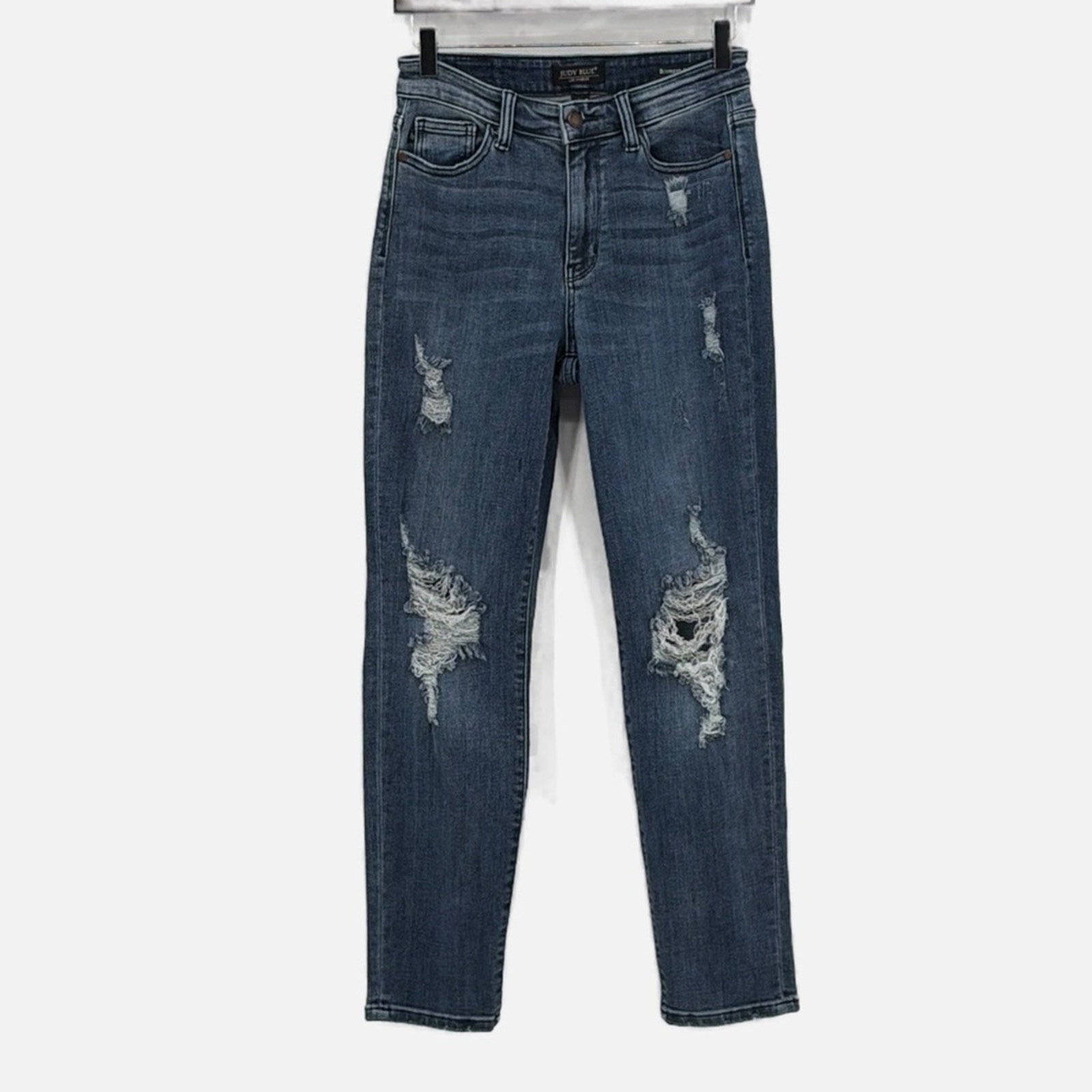 Judy Blue Boyfriend Fit Distressed Jeans - Size 26