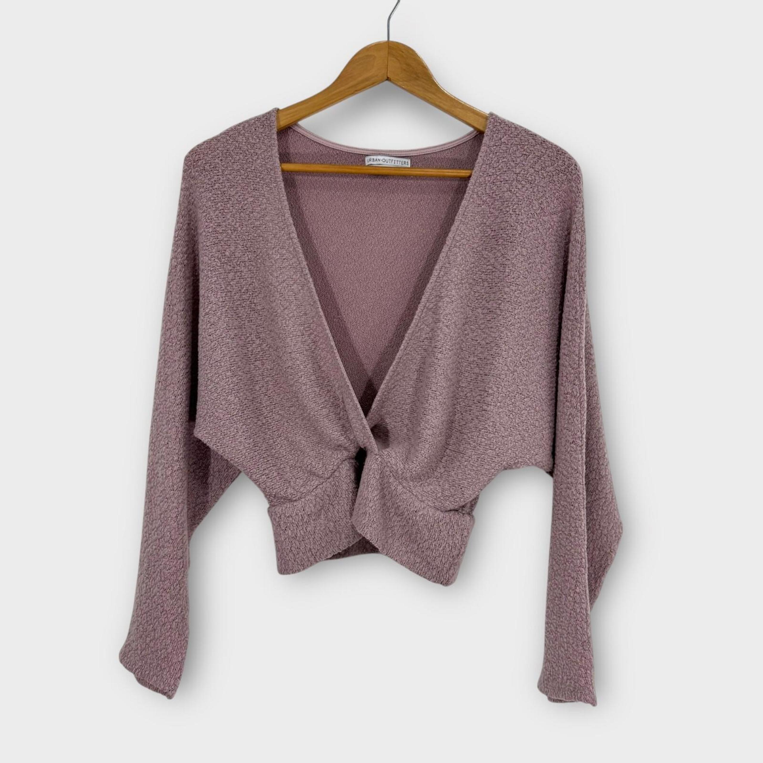 Urban Outfitters Womens Size Small Light Purple Deep V Neck Pullover Knit Top