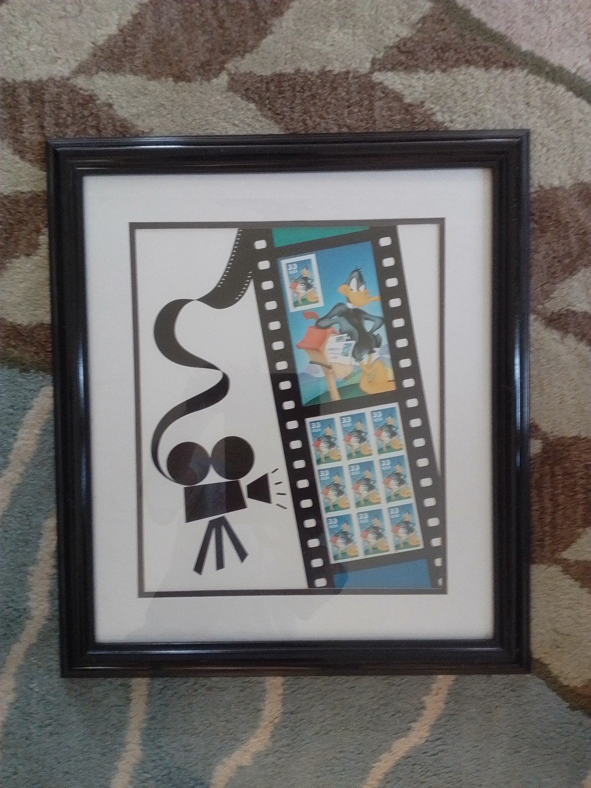 Disney 'Daffy Duck' Postage 'COLLECTIBLE' Framed Stamps; Stamps: 'NEW' Condition
