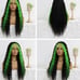 Lace front wigs human hair blended