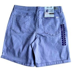 Seven7 Sunset Bermuda Rolled Women Short lilac NWT