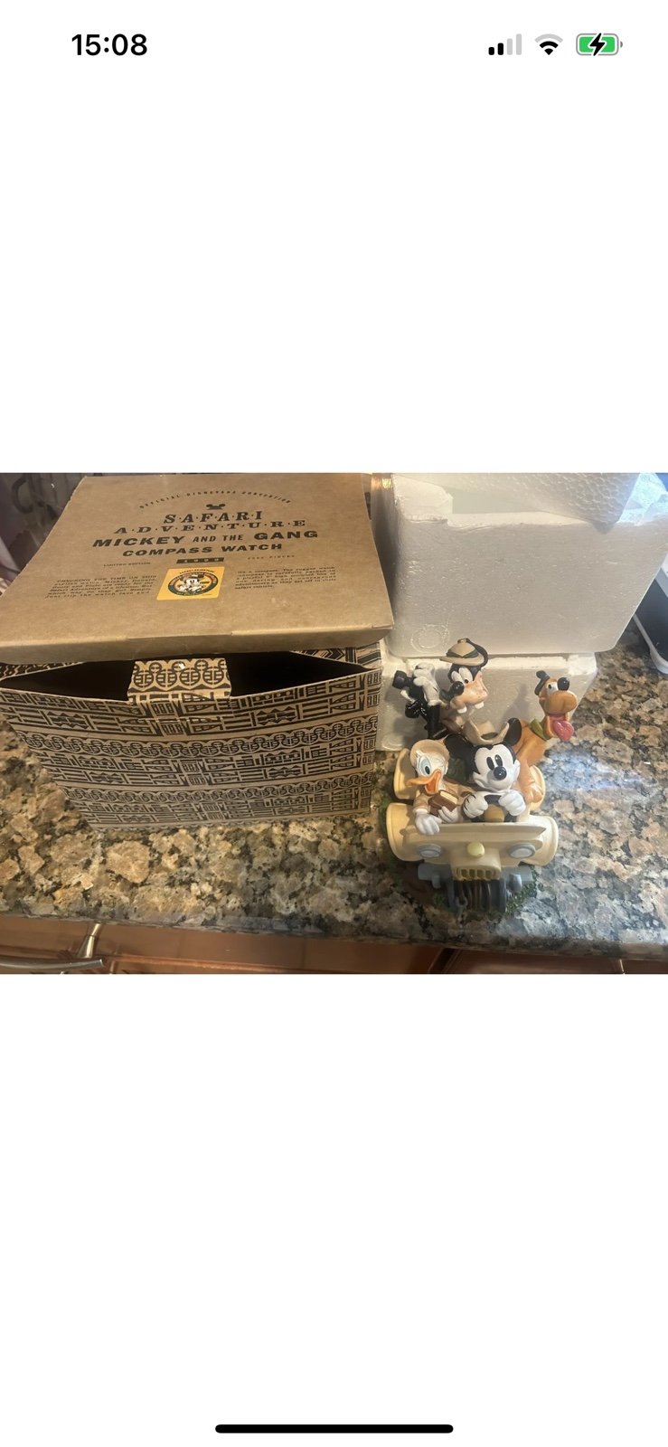 VINTAGE Disney Safari Adventure Mickey CompassWatch Disneyana Convention #d 2000