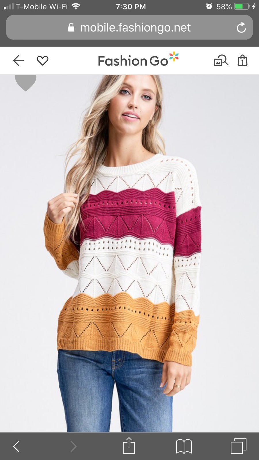 color block sweater