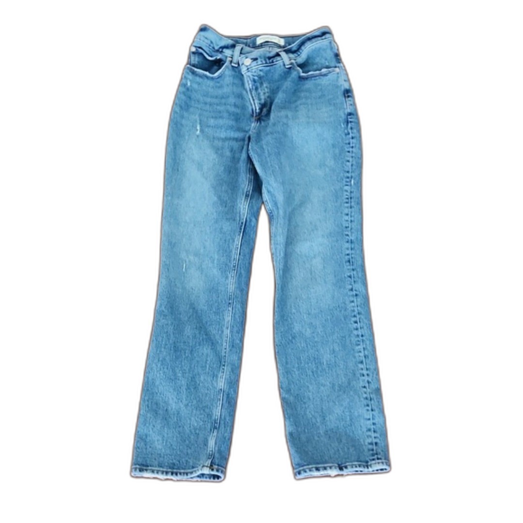 Abercrombie & Fitch Ultra High Rise 90s Crossover Straight Jean, Medium, 25/0S