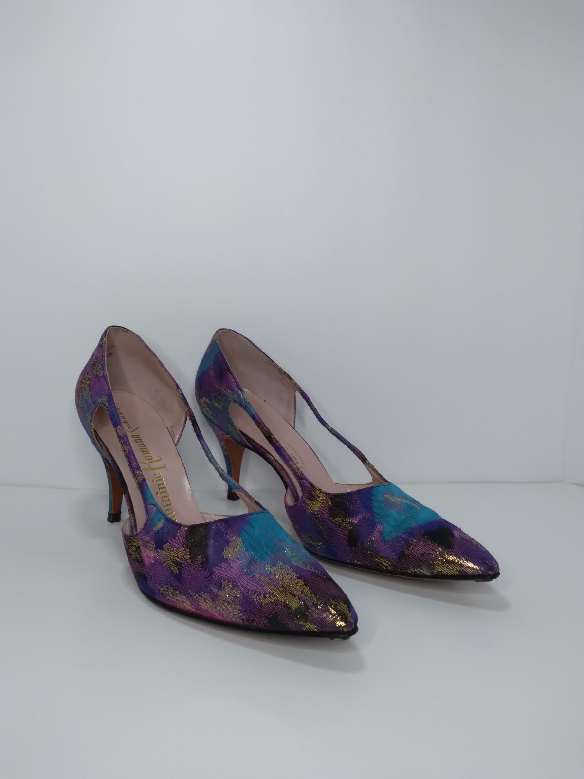 Vintage Colorful Pointed Toe Handcrafted New York Dominic Romano