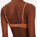 NEW Veronica Beard Dyer Smocked Bikini Top