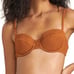 NEW Veronica Beard Dyer Smocked Bikini Top