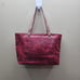 HJ Hinojosa NWOT Leather Tote Shoulder Bag Tassels Office Red Brown Handmade