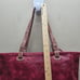 HJ Hinojosa NWOT Leather Tote Shoulder Bag Tassels Office Red Brown Handmade