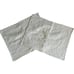 2 L.L.Bean Standard Textured Matelasse Ivory Pillow Case Shams EUC