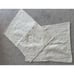 2 L.L.Bean Standard Textured Matelasse Ivory Pillow Case Shams EUC