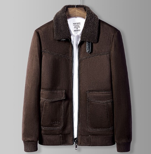 2021 winter new quilted thick warm men's jacket