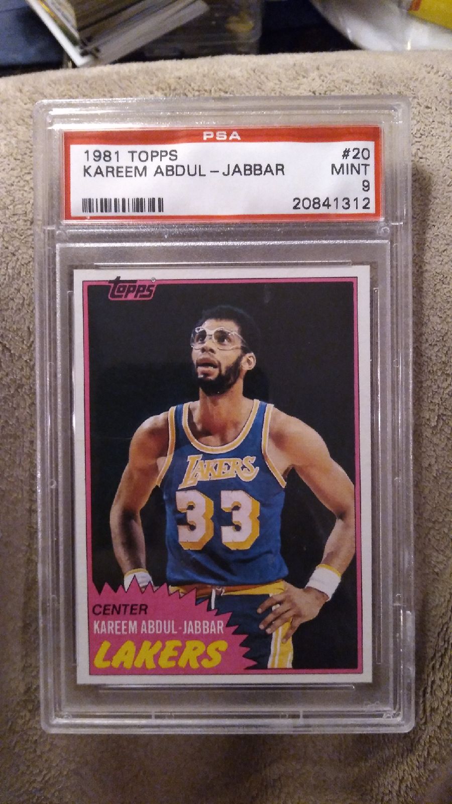1981 Topps Kareem Abdul-Jabar PSA 9