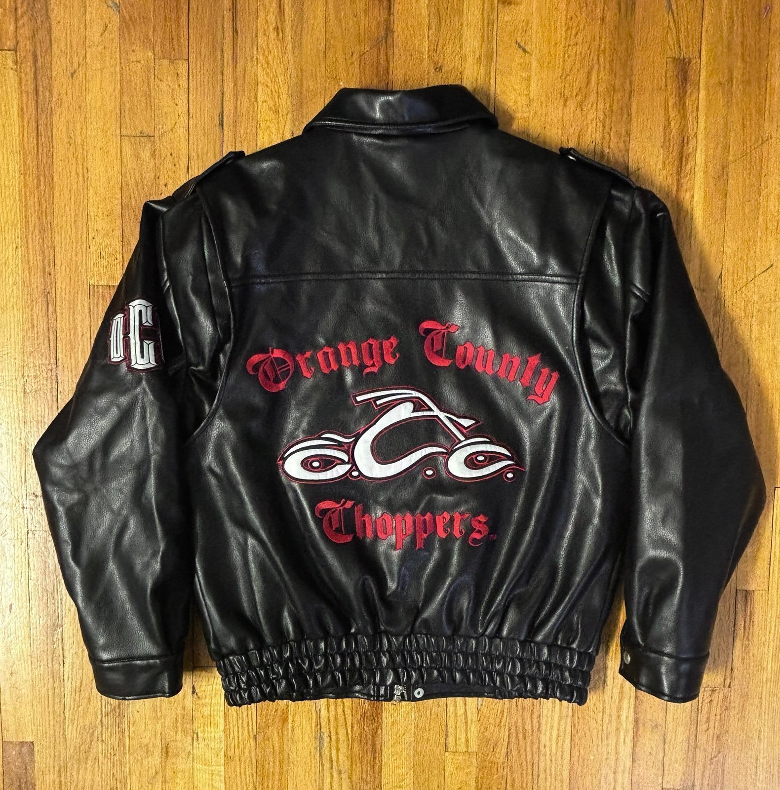 Orange Count Choppers leather Jacket