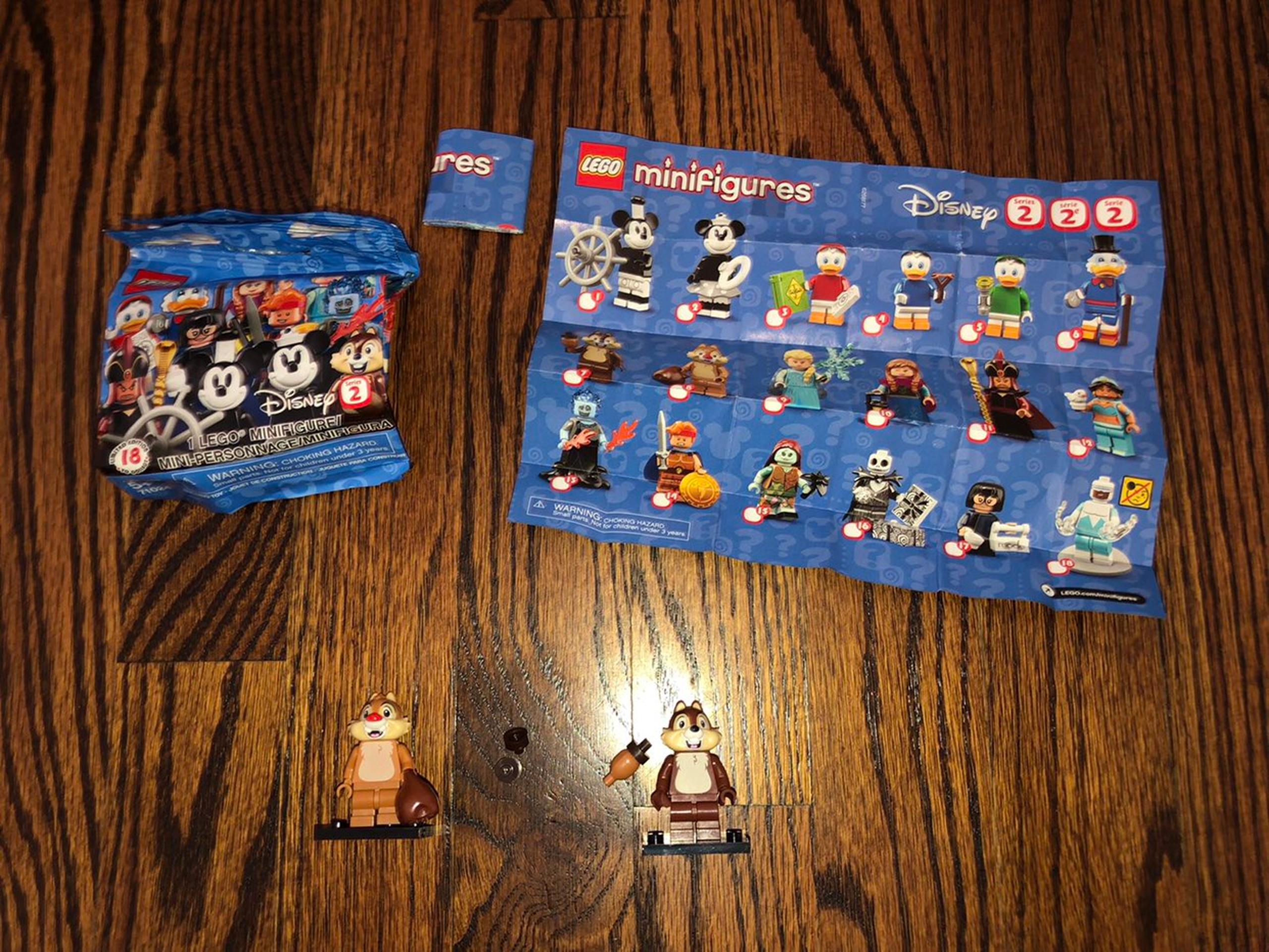 Lego Disney Chip and Dale Mini Figures Mystery Bag Items Collectible NEW