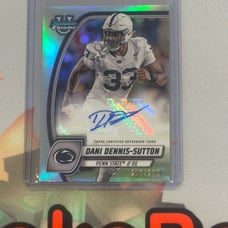 Dani Dennis-Sutton SP bowman U football card