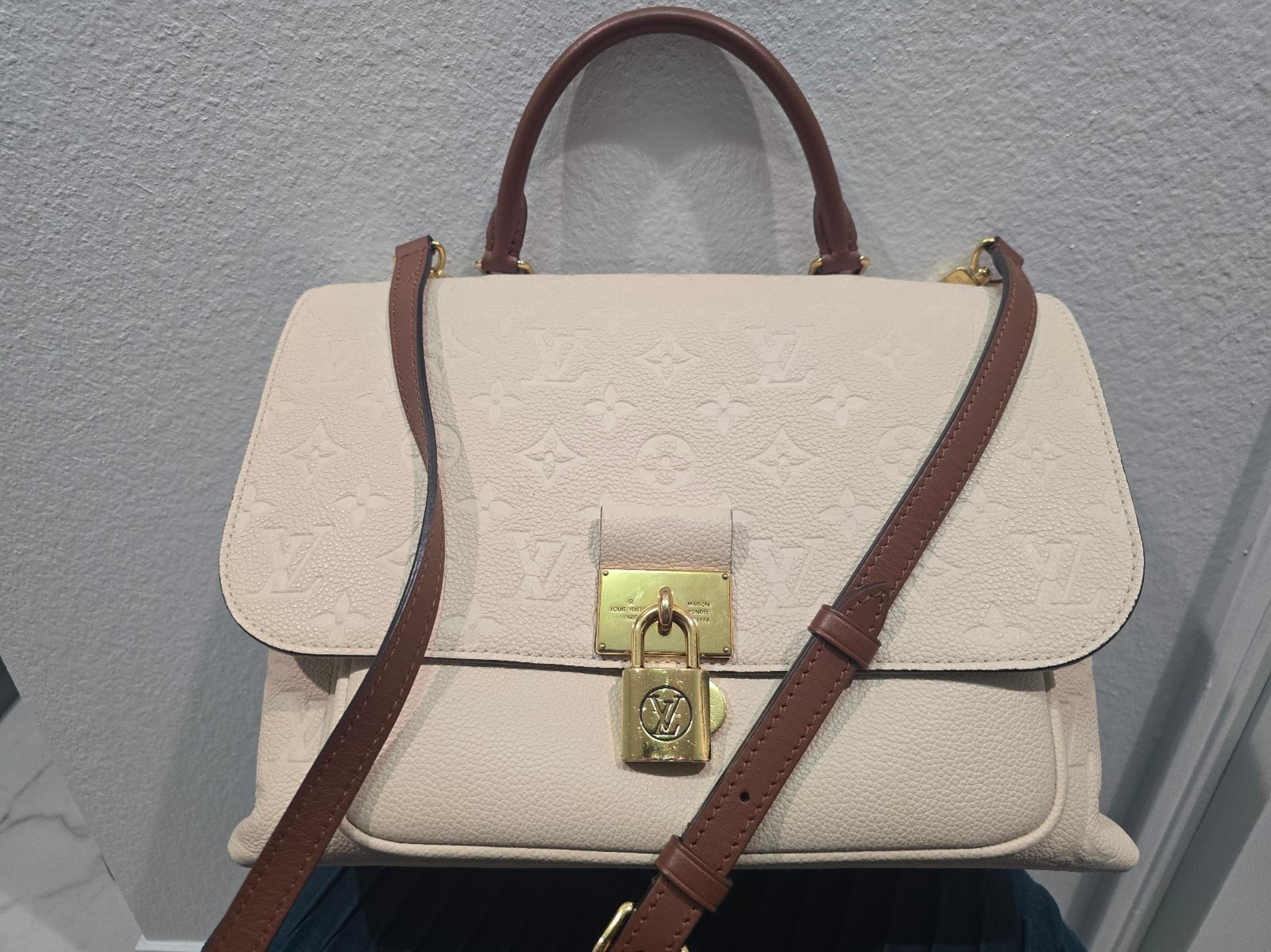 Louis VuittonCreme Empreinte Leather Marignan Bag