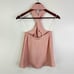 Amanda Uprichard Becket Pleated Halter Top Pink Size P