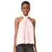 Amanda Uprichard Becket Pleated Halter Top Pink Size P