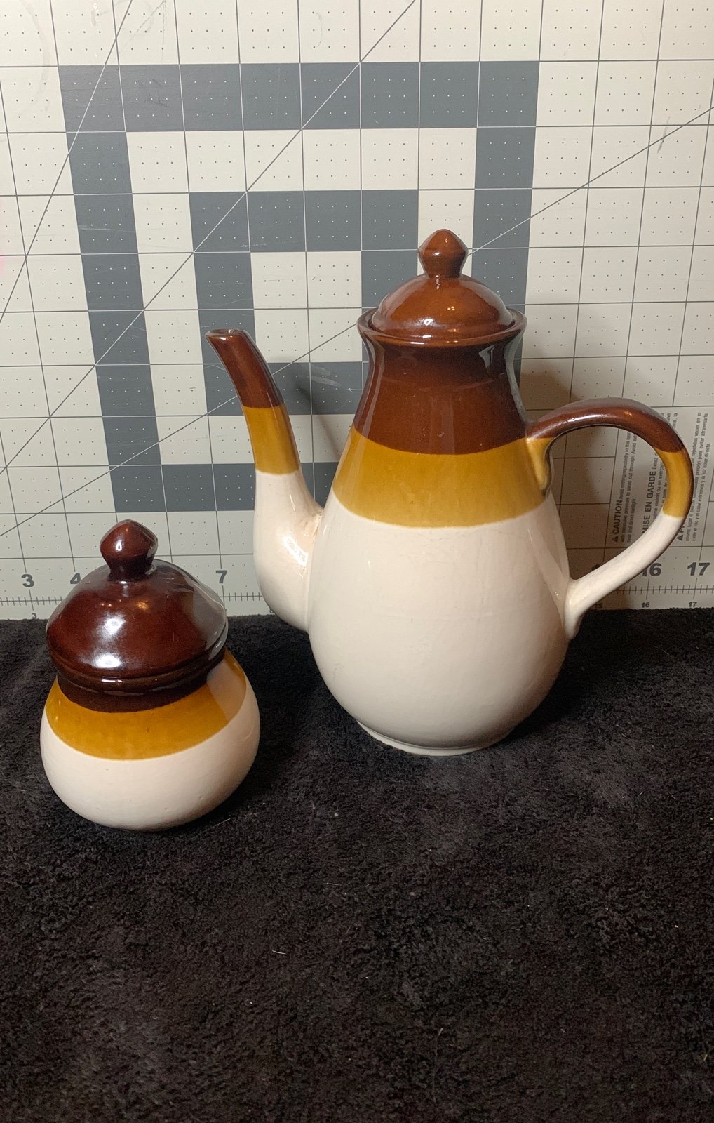 Vintage Ceramic Teapot and Sugar Pot