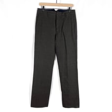 Incotex Plaid Dress Pants Gray Wool Straight Leg Sz 48 EU / 32 US Men's