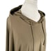 Joseph Ribkoff Olive Relaxed Hoodie Top Jersey Knit Boxy Lagenlook Pocket Size 6