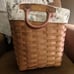 Longaberger Newspaper Basket with liner and protector. Offers Welcome